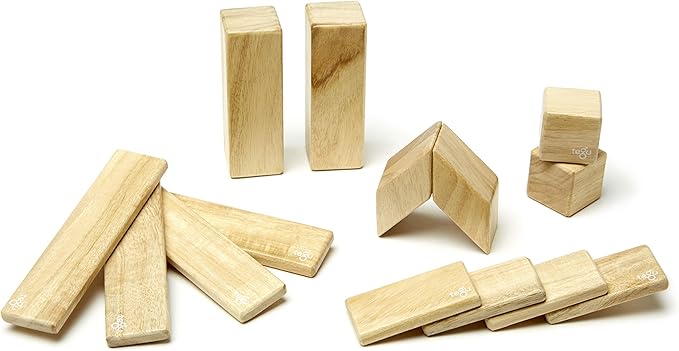 14 Piece Tegu Magnetic Wooden Block Set Natural