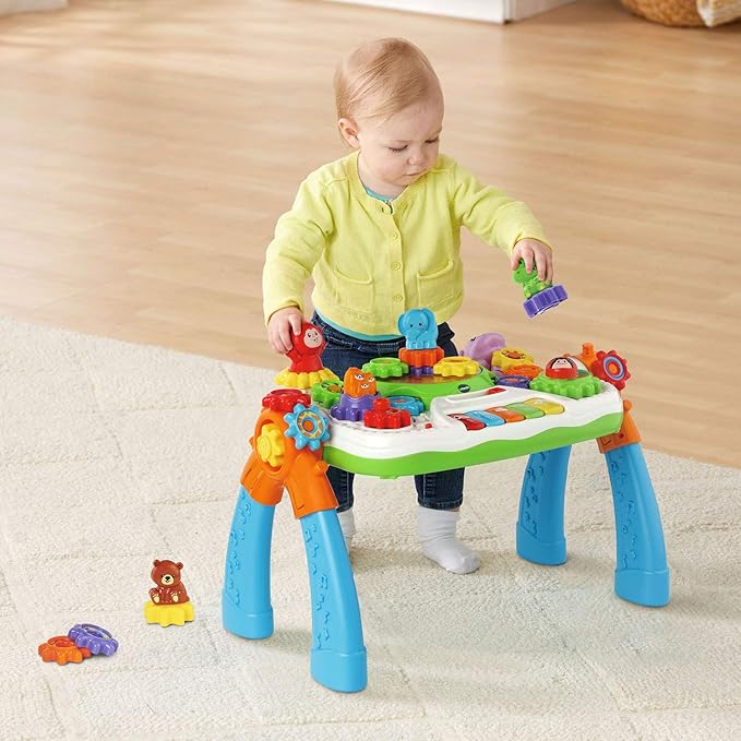 VTech GearZooz 2-in-1 Jungle Friends Gear Park (Frustration Free Packaging), Multicolor