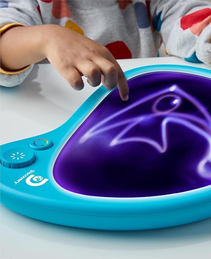 Discovery™ Mess-Free Glow Palette - Interactive Light-Up Art Pad with 12 Colors & Musical Play| Painting & Drawing Tablet| Travel Art Activity Kit| Arts & Crafts Toy for Kids Boys Girls Ages 4+