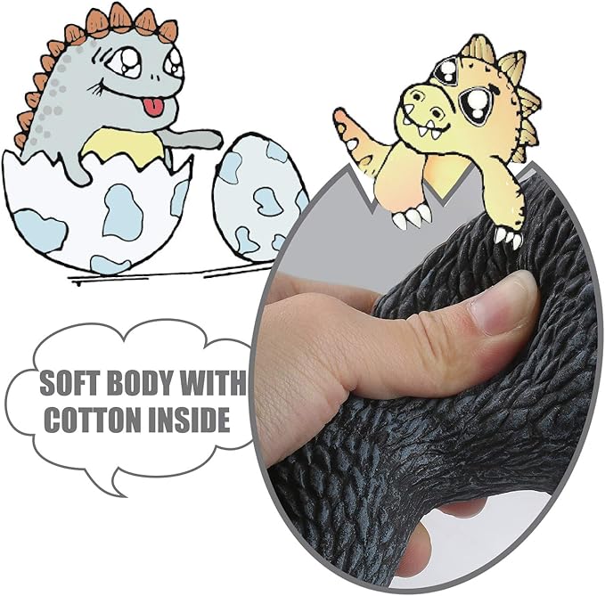 18''X12''X7'' Standing Dinosaur Model Action Figures Soft Touch Vinyl Plastic Dino Toy for Kids Boys