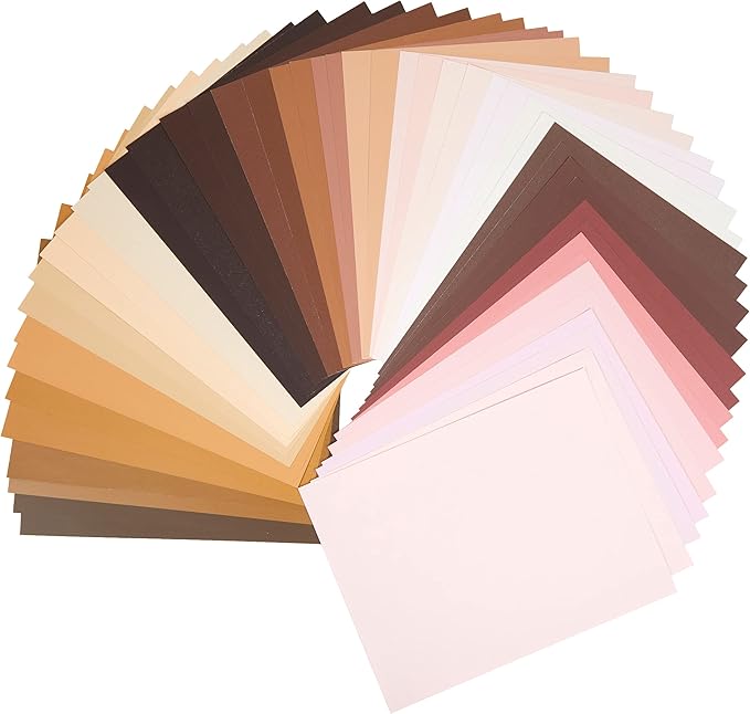 Crayola Construction Paper in Colors of The World, 8.5” x 11”, 24 Colors, Craft Supplies, 48 Sheets
