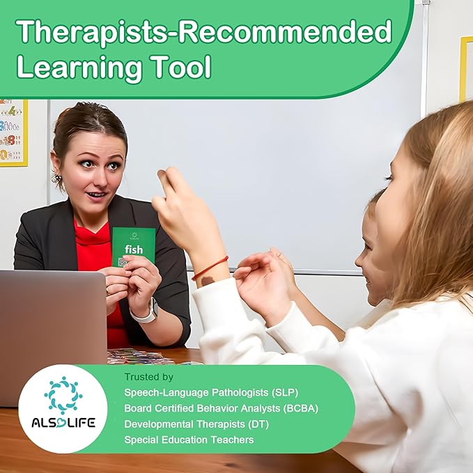 Noun Flash Cards for Toddlers, 50 Beginners-Level Durable Photo Flashcards, Speech Therapy Materials for Speech Delays, Great Teaching Tool for Fun Learning, Autism Flash Cards Non Verbal