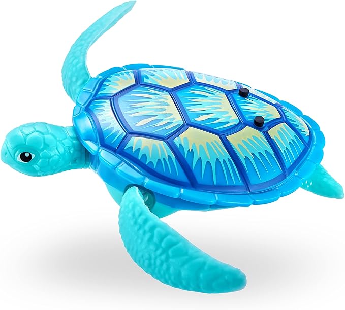 ROBO ALIVE Robo Turtle Robotic Swimming Turtle (Orange + Blue) by ZURU Water Activated, Comes with Batteries, Amazon Exclusive (2 Pack)