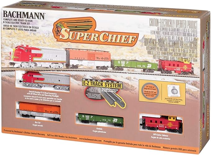 Bachmann Trains - Super Chief Ready To Run Electric Train Set - N Scale