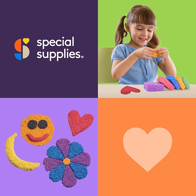 Special Supplies Fun Foam Modeling Foam Beads Play Kit, Children’s Educational Clay for Arts Crafts Kindergarten, Preschool Kids Toys Develop Creativity, Motor Skills (5-Pack)