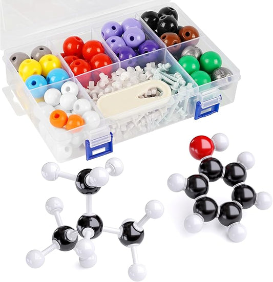 Molecular Model Kit, 240 Pcs Organic Molecular Chemistry Set, Atom Element Model Kit for Lessons in Chemistry, Molecular Structures Building kit, Ochem Science Gift for Teachers and Students