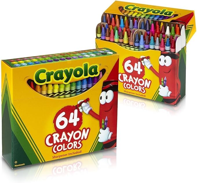 Crayola 760488360385, 64 Ct Crayons (Pack of 2)