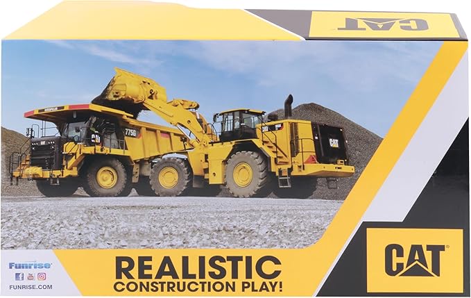 CAT Construction Toys 15" Bulldozer Construction Toy | Ages 3+ | Sturdy Plastic | No Batteries Required | Cat Construction Tough Rigs Series