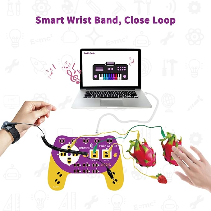 STEM Toys, Science Kits for Kids Age 6+, Circuit Board for Kids, Simple Circuit Kit, Learning Primary Circuit Toy, Use Any Conductor and Hand to Form A Circuit, Invention Kit for Everyone
