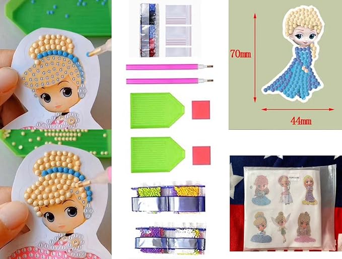 Diamond Painting Kits for Kids,Gem Diamond Arts and Crafts for Girls,Diamond Mosaic Stickers Bead Picture for Best Tween Painting Gift