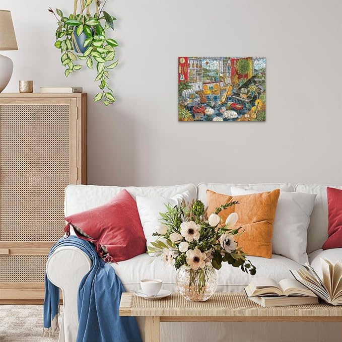 Ravensburger The Music Room Jigsaw Puzzle - 500 Intricately Cut Pieces | Handcrafted in Germany Technology | Ideal for Adults and Kids | FSC-Certified Materials