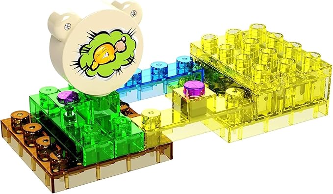 E-Blox Building Blocks STEM Circuit Kit, Build Your Own Burp & Fart Machine, Add Funny Sounds to Brick & Structure Science Projects, Birthday & Gag Gift, Boys, Girls, 5+