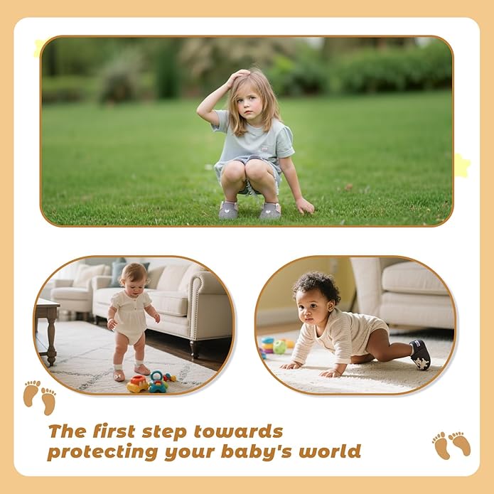 Mejale Baby Infant Toddler Shoes Slip-on Soft Sole Leather Moccasins Pre-Walkers