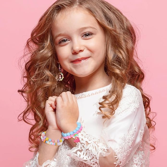 Vefungyan Bead Bracelets for kids and Charms Set for Boys Girls Halloween Goodie Bag Fillers