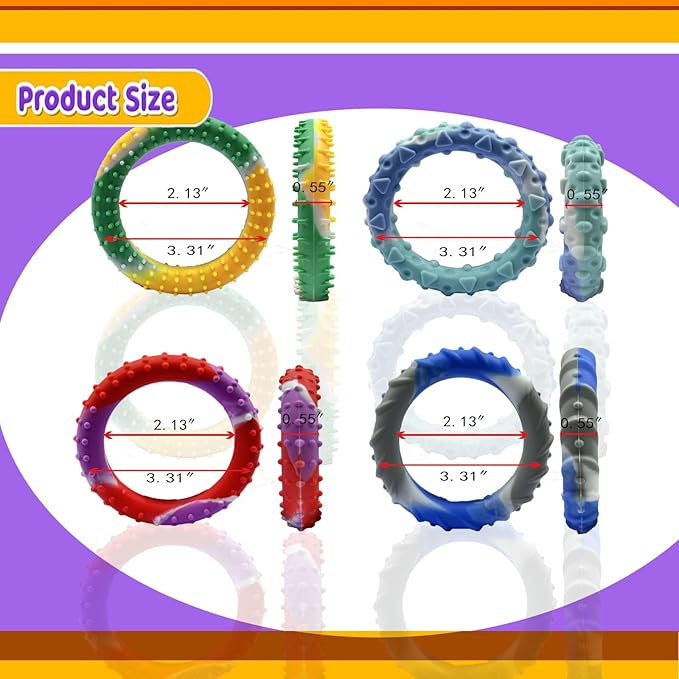 48pcs Random ColorSensory Fidget Toys for Kids Adults , Stretchy Fidget Bracelet &Texture & Calming Autism Sensory Toys for Special Needs Autistic Children &Calm Down Toy for Toddler Girls Boys