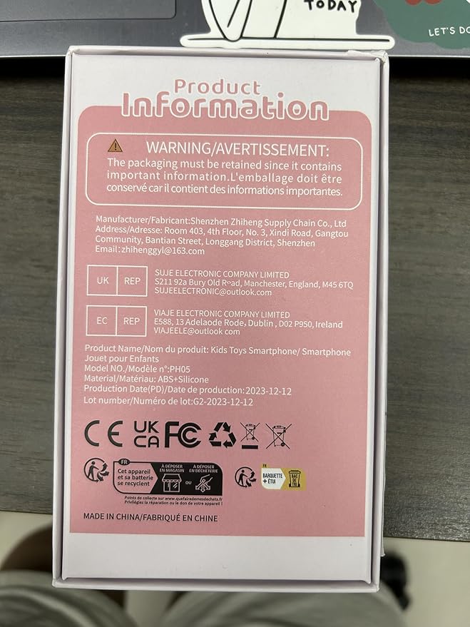 UCIDCI Kids Smart Phone Toys for Girls Ages 3-7 with Dual Camera - Toddler Phone Toys with Learning Games, Travel Toys with MP3 Music Player for Christmas, Birthday Gifts for 3 4 5 6 7 Year Old Boys