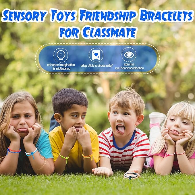 Yinkin 200 Pieces Party Favors 7.9 Inch Friendship Fidget Zipper Bracelets 15 Neon Colors Sensory Bracelet Toys Fidgets Friendship Bracelets for Classroom Rewards Birthday Goodie Bags Fillers