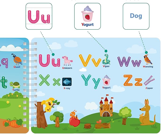 TIIANO Montessori Educational Toys for Toddlers - Preschool Learning Activities for 2-4 Year Olds, Dry Erase Marker Set with Kindergarten Workbooks, Preschool Classroom Must-Haves Recently