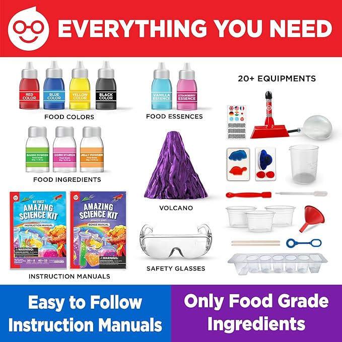 Doctor Jupiter My First Amazing Science Kit for Kids Ages 4+ | Birthday Gift Ideas for 4-5-6-7-8-9-10-11-12 Year Old Boys & Girls | STEM Learning & Educational Toys |Advanced Science Experiment Series