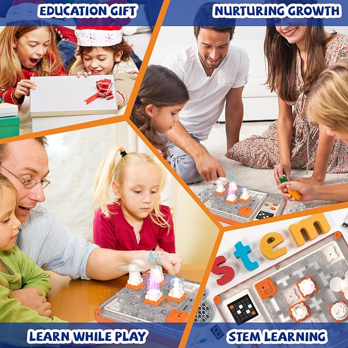 Science Kits for Kids,Electronic Toy with 500+ Circuits Projects | STEM Kit for Boys & Girls Age 6+ | Perfect Educational Gifts for Kids