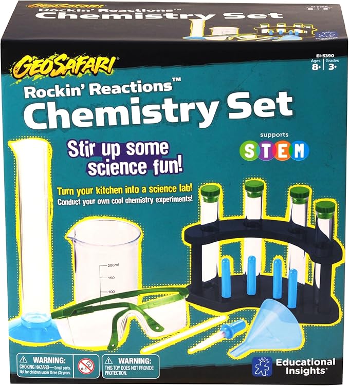 Educational Insights Geosafari Rockin' Reactions Chemistry Set