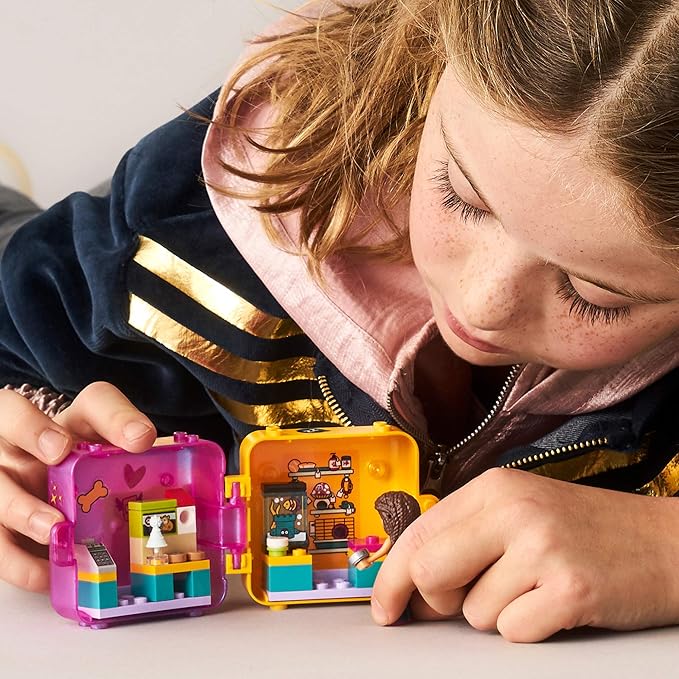 LEGO Friends Andrea’s Shopping Play Cube 41405 Building Kit, Includes a Mini-Doll and Toy Pet, Promotes Creative Play, New 2020 (40 Pieces)
