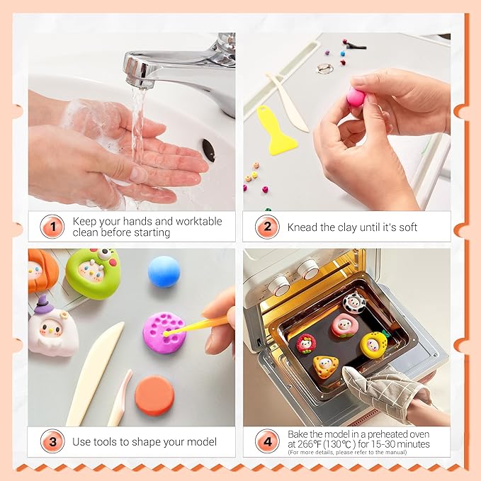 VigorFun 194 PCS Polymer Clay Kit with Sculpting Tools and Accessories, 83 Colors Non-Toxic Modeling Clay for Kids, DIY Oven Bake Clay, Arts and Crafts Gift Set for Kids Adults and Beginners