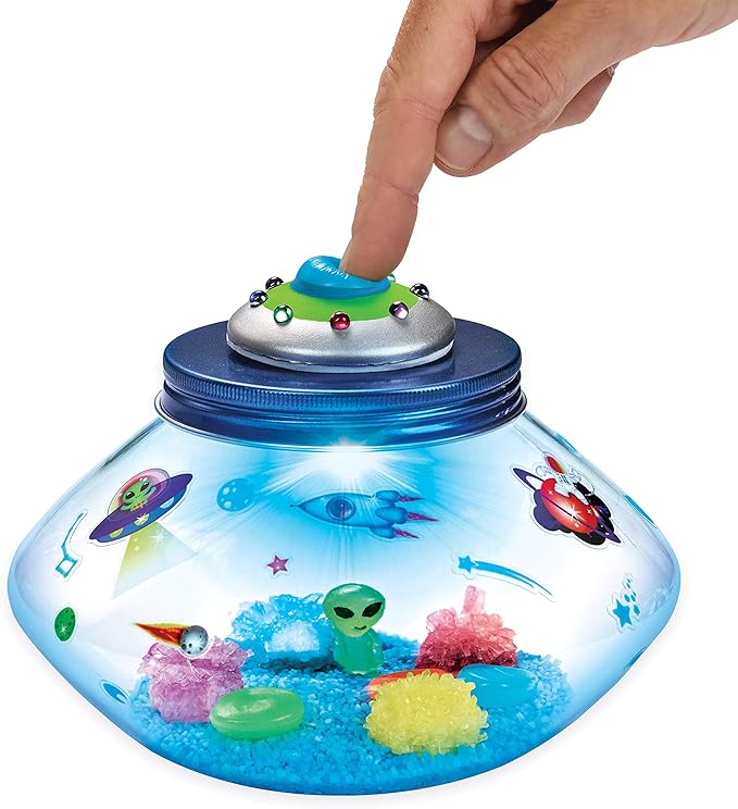 Creativity for Kids Crystal Space Terrarium Kit - Crystal Growing Kit for Kids - DIY STEM Science Kit for Boys and Girls