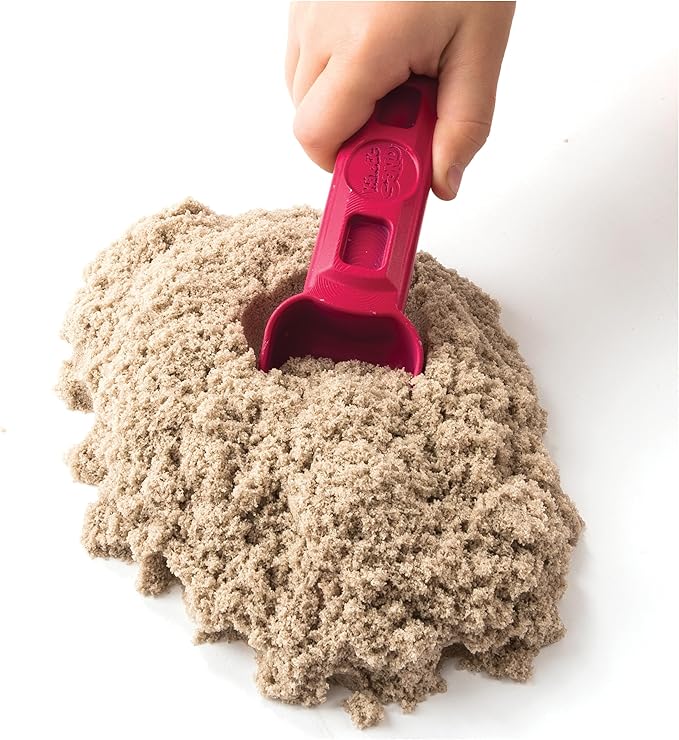 Kinetic Sand, Folding Sand Box with 2lbs Play Sand, 7 Molds & Tools, Sensory Toys for Kids Ages 3 and up