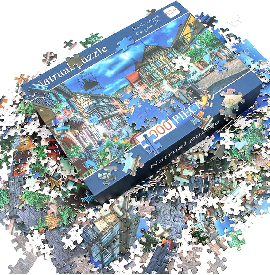 1000 Piece Jigsaw Puzzles for Adults Night Street 1000 Pieces Puzzle with Exquisite Boxed