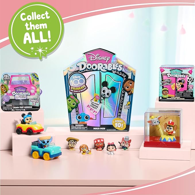 Disney Doorables UP Collector Pack, Collectible Blind Bag Figures, Kids Toys for Ages 5 Up, Amazon Exclusive