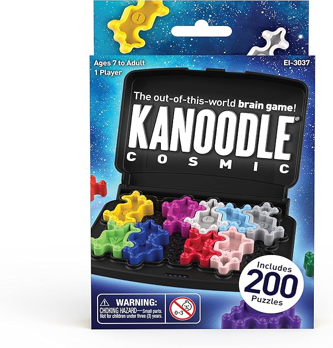Educational Insights Kanoodle Cosmic - Brain Teaser Puzzle Challenge Game for Kids, Teens and Adults, Travel Games for Kids Ages 7+