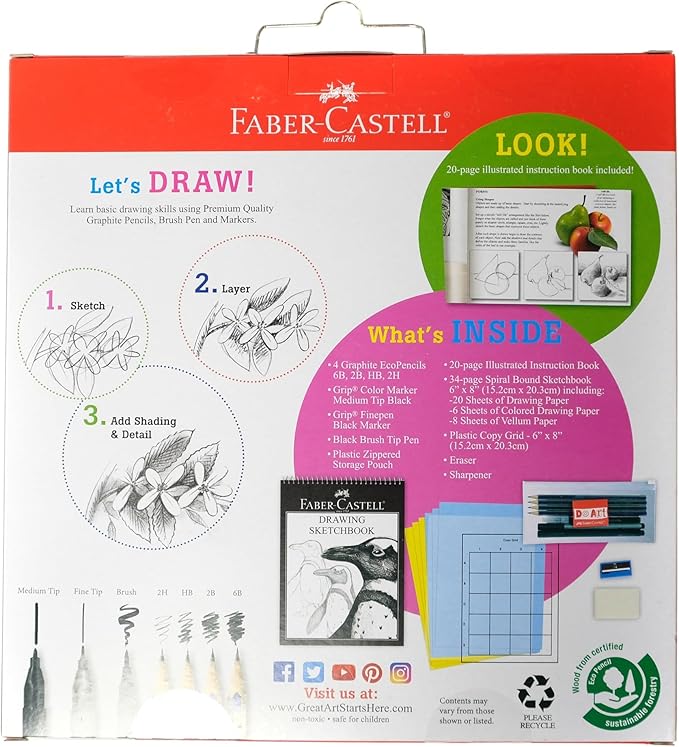 Faber-Castell - Do Art Drawing and Sketching Art Kit - Premium Kids Crafts