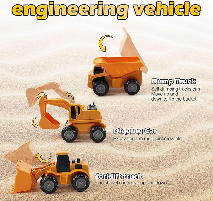 Race Tracks Toys for Kids Ages 3-5 - Best Birthday Gifts for 3 4 5 6 7 Year Old Boys, 220+ PCS Playset with 4 Construction Cars, Toddler Toy for Creative Play