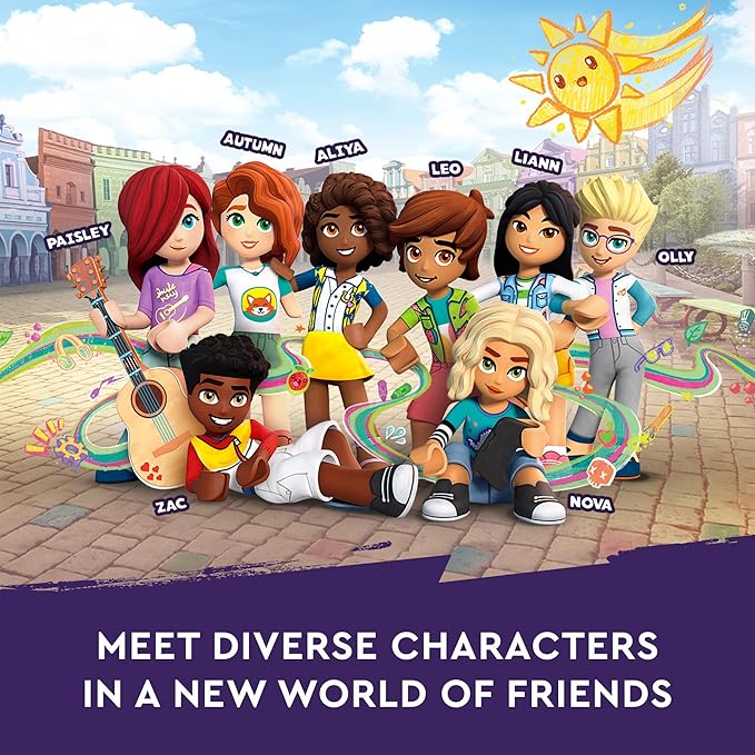 LEGO Friends Liann's Room 41739, Art-Themed Bedroom Playset with Liann & Autumn Mini-Dolls, Collectible Toy for Girls and Boys 6 Plus Years Old