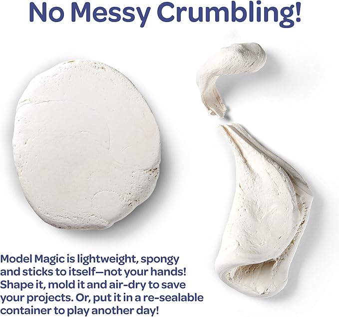 Crayola Model Magic (75ct), Kids Modeling Clay Alternative, 1oz Packs, School Supplies, Air Dry Clay, Modeling Material, Ages 3+