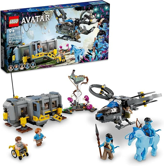 LEGO Avatar Floating Mountains Site 26 & RDA Samson 75573 Building Set - Helicopter Toy Featuring 5 Minifigures and Direhorse Animal Figure, Movie Inspired Set, Gift Idea for Kids Ages 9+