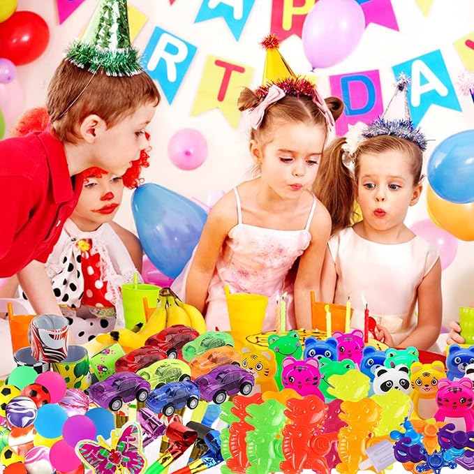 132 Pcs Party Favors Toys for Kids 4-8,Assortment Treasure Box Toys for Classroom Prizes,Goodie Bags Stuffers,Christmas Stocking Stuffers,Pinata Fillers Bulks Small Toys Carnival Prizes