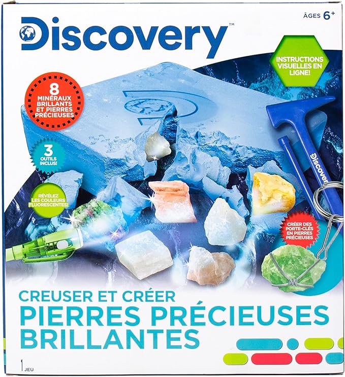 Discovery Crystal Growing Aquarium, at-Home STEM Kits for Kids Age 12 and Up, Crystal Kits for Young Scientists, DIY Crystals, Kids Sleepover Activities
