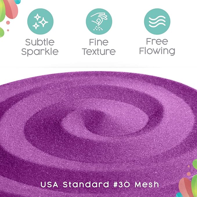 Wild Orchid Unity Sand, 1 LB (16 oz), Colored Sand for Weddings, Vase Filler, Home Décor, Craft Sand, Aquarium Sand, and More