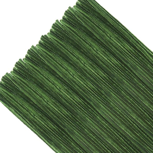 TOAOB 100pcs Pipe Cleaners Moss Green Chenille Stems for Crafts 12 Inch Fuzzy Sticks Craft Supplies for DIY Art Craft Projects Home Decorations
