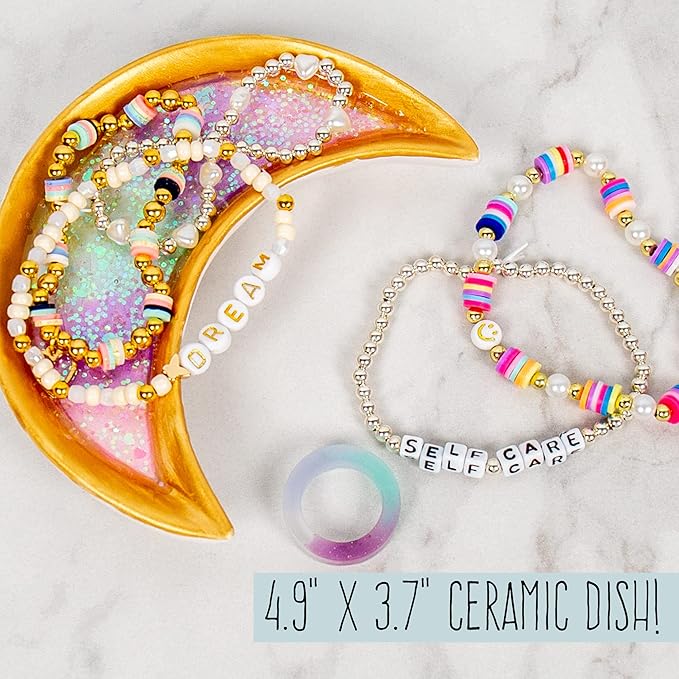 STMT D.I.Y. Resin Jewelry Dish Kit, Epoxy Resin Jewelry Dish Kit, Creative Resin Craft Kit for Beginners, Create Your Own Trinket Tray Dish, Great Weekend Activity for Kids Adults