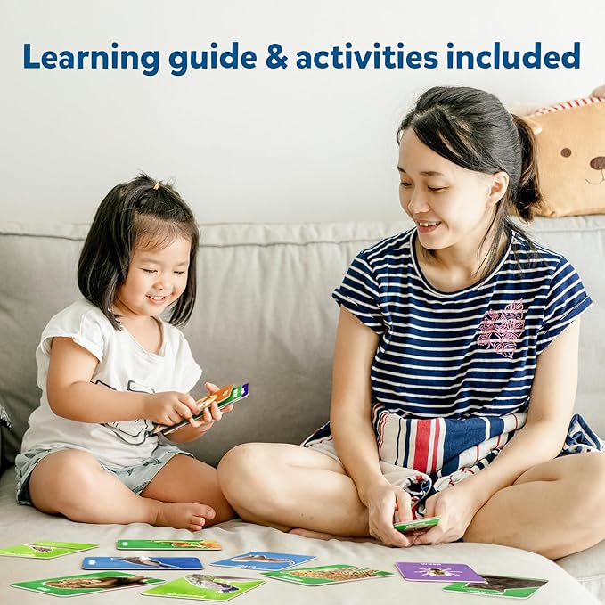 Skillmatics Thick Flash Cards for Toddlers - First 100 Animals, Montessori Toys, Preschool Learning Activities, Learning Aids, Gifts for Kids Ages 1, 2, 3, 4 Years