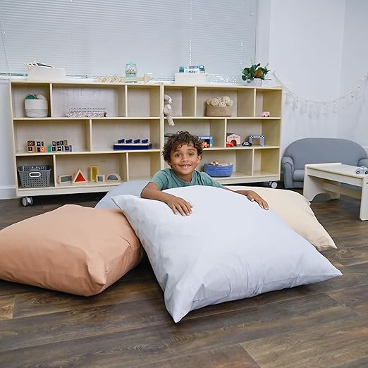 Children's Factory 27" Cozy Floor Set of 4-Elements Pillow, 4 Count
