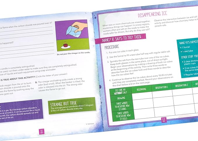 Educational Insights Nancy B's Science Club Stir-It-Up Chemistry Lab & Kitchen Experiments Journal