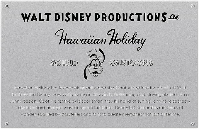 Disney100 Years of Wonder Walt Disney Presents “Hawaiian Holiday” Goofy Collectible Plush Stuffed Animal, Kids Toys for Ages 5 Up, Amazon Exclusive by Just Play