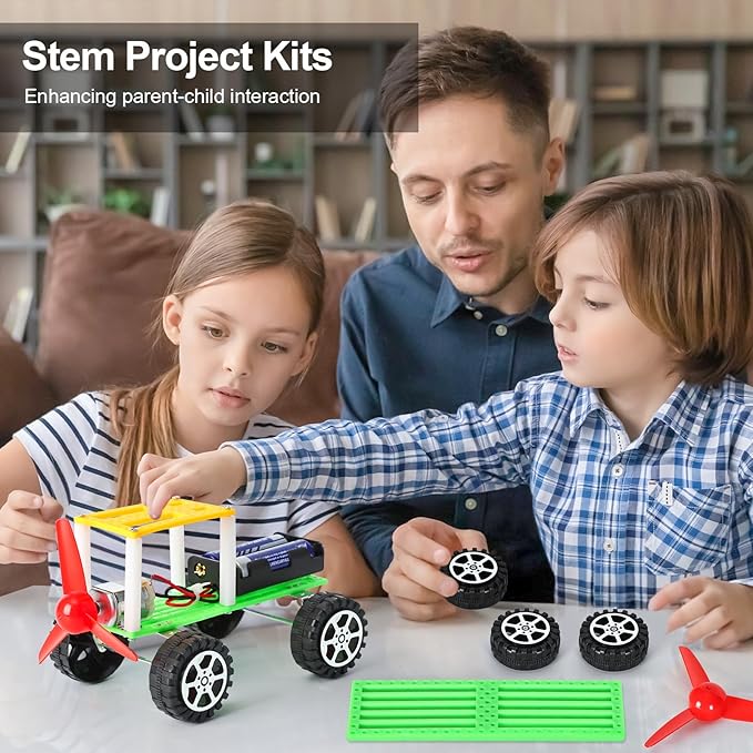 STEM Kits for Kids Age 8-10, 6 Set Robotics STEM Toys for Kids Age 8-12, Science Kits for Kids 5-7, Car Crafts Activities Building Engineering Kit, Birthday Gifts for 5 6 7 8 10 12 Year Old Boys Girl