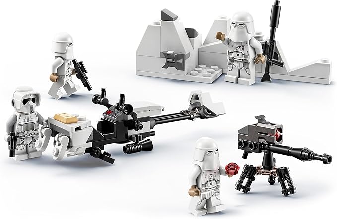LEGO 75320 Star Wars Snowtrooper Battle Pack, Collector Set with 4 Figures, Blaster and Toy for Children Aged 6 Years +