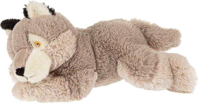 Wild Republic EcoKins Mini Wolf Stuffed Animal 8 inch, Eco Friendly Gifts for Kids, Plush Toy, Handcrafted Using 7 Recycled Plastic Water Bottles