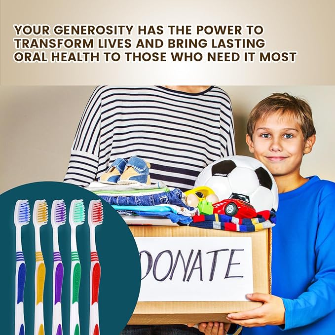 Navona 400 PCS Premium Individually Wrapped Bulk Toothbrush Pack, Disposable Toothbrush, Soft Toothbrush for Adult or Kid, Soft Bristle Toothbrush, Ergonomics Handle, Perfect for Travel,Hotel,Donation